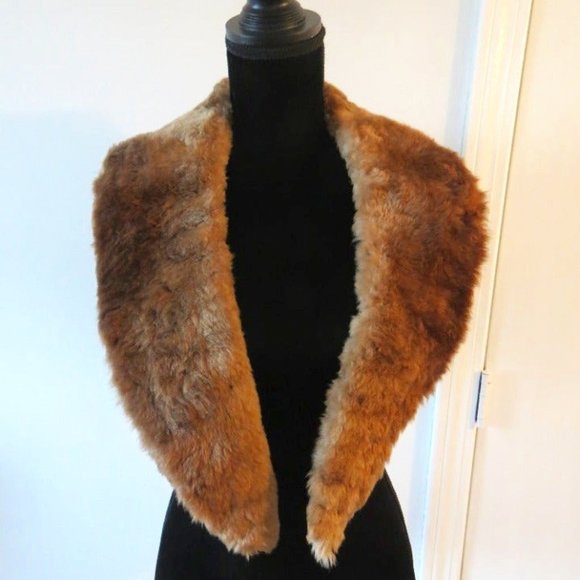 Genuine Brown Sheared Beaver Collar